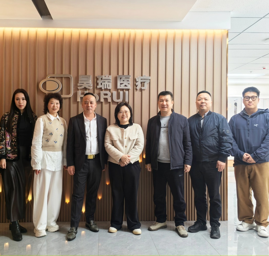Tongpu Town Party Secretary Xu Huimin and Delegation Visit Horui Medical for Research
